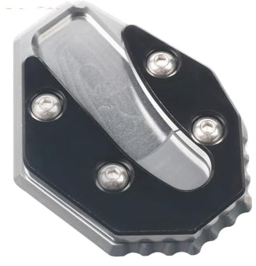 Kickstand Pad Motorrad CNC Kickstand Seitenständer Ständer Erweiterung Enlarger Pad Für NMAX155 NMAX125 Für NMAX 155 Für NMAX 125 2020-2023 Seitenständer Verbreiterung