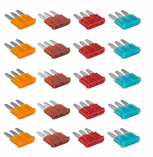 20 Pack 5-15 AMP APT ATR Micro3 Blade Fuse Car Truck Boat Marine RV