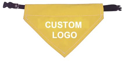Muka Hundehalstücher mit Halsband Hunde Bandana Kopftücher Einstellbare Hunde Dreiecks Halstuch personalisiert Bestickt mit Namen, Telefonnummer