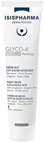 ISISPHARMA -GLYCO-A SOFT PEELING - Nachtcreme mit 5,5% Glykolsäure - Lässt den Teint strahlen und reinigt alle Hauttypen - Entfernt Poren und glättet die Hautstruktur - Hergestellt in Frankreich
