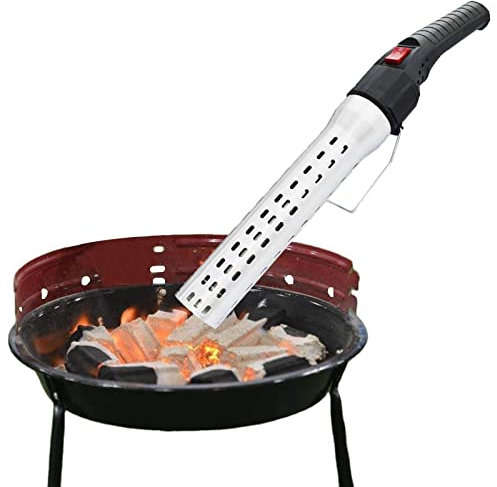 Accenditore Carbonella, Multifunzione Accendini per Carbonella Portatile Accenditore Barbecue, Metodo di Accensione Fisica, Accendi Rapidamente in 60s, Massimo: 650℃ (Color:A)