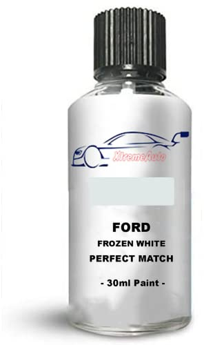 Xtremeauto Touch Up Paint For Ford Focus Frozen White H-5-F-W 30Ml Direct Appliance Chip Scuff Mark Brush In Lid