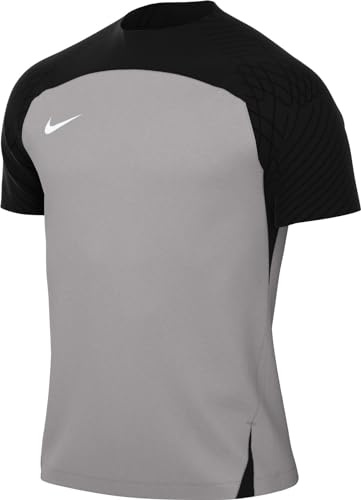 Nike Kortärmad fotbollströja M Nk Df Strke Iii JSY Ss, Pewter grå/svart/vit, DR0889-052, M