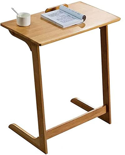 BAKAJI Scrivania Tavolo Postazione da Lavoro Arredamento Porta Pc Computer in Legno di bamboo Tavolino Letto Divano Piano in Legno MDF Inclinabile Casa Ufficio Design Moderno Dimensioni 60 x 36 x 67cm