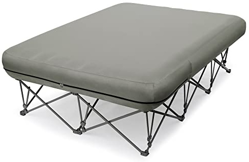 KAMPKEEPER Camping Cot,Camping Cots for Adults,Folding Camping Cot with Inflatable Air Mattress and Carry Bag,for Outdoor Travel Camp Beach Vacation (not Included The Airpump)