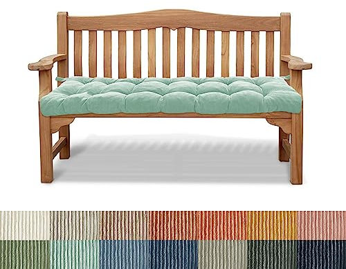PHUSTJKL Bankauflage Bankkissen Stuhlkissen 140X35X6CM rutschfeste Gartenbankkissen Bankpolster Rückenkissen Schaukel Sitzkissen für Outdoor Indoor Gartenmöbel Terrasse Drinnen-Hellgrün