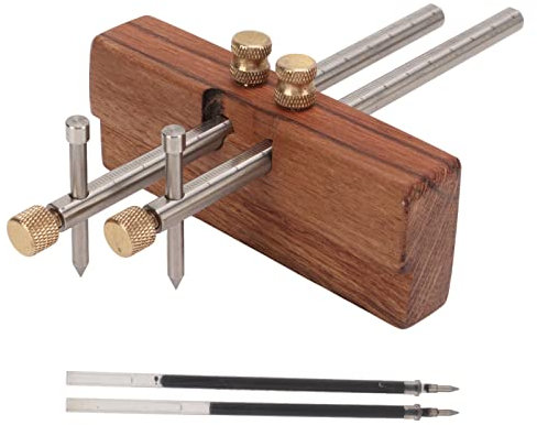 Cyrank Wood Marking Gauge, Woodworking Scriber Marking Tool Mortise Gauge Marking Tool Woodworking Gauges Marking Guide for Carpenter