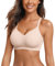 Vertvie Nahtloser BH Damen Ohne Bügel Bequeme Push Up Soft BH V Ausschnitt Weicher Bustier Seamless Bra Ultrakomfortable Gepolstert Bralette T-Shirts(1pc: Beige,M)