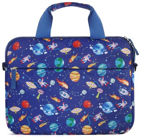 Foxstory Kinder-Tablet-Hülle für Jungen, Kinder-Tablet-Tasche für Fire HD 10, HD 8, Kindle, Space Blue
