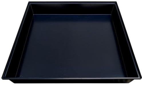 Breker Kunststoffwanne 100x120cm [geeignet als Kotwanne] 144 Liter Fassungsvolumen | Allzweckwanne | Plastikwanne | Schwarz