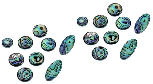 OFFSCH 18stücke Teiliges Set Saxophon Tastenknöpfe Zubehör Für Altsaxophon Tenorsaxophon Sopransaxophon Hochwertige Shell Key Buttons Lebhaftem Grün Leicht Und Tragbar Für Musiker