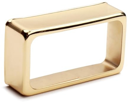 VICASKY Elegante Metall Tonabnehmerabdeckung in Gold für E-gitarre und Single Cut Pickups als Ersatz für Kaputte oder Alte Pickup Covers Selbstgemacht Gitarrenzubehör