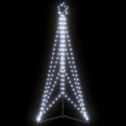 Gecheer Lichterkette für Weihnachtsbaum, LED Weihnachtsbeleuchtung, 363 LEDs Kaltweiß, 182 cm, für Innen- und Außenbereich, Wohnzimmer, Garten, Terrasse, Einkaufszentren