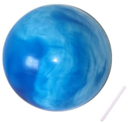 OUDQFCJ Ballon de Gymnastique Anti-Slip, Yoga Ball Anti-éclatement, Fitness Balles pour Entraînement Abdominal et des Épaules, Équilibre, Sport, Pilates, de Gym, Fitness (avec paille de blé gonflable)