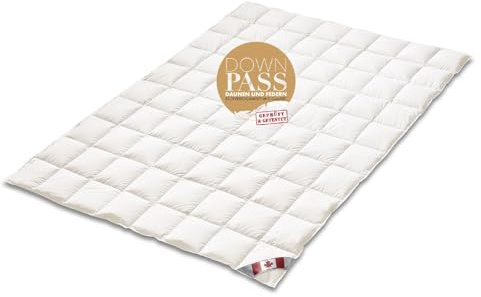 Bach's Betten Welt Mega Preis Canada Daunendecke extra Light Sommerdecke extraweiche Daunen Federn Klasse 1 (135 x 200 cm)