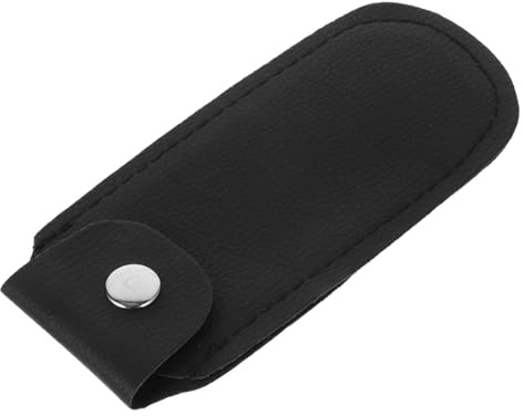 Leder Mundharmonika Etui für 10-loch Mundharmonikas Schwarz | Tragbar, für Aufbewahrung und Outdoor Einsatz, Schlichtes Klassisches Design, Geeignet für Anfänger