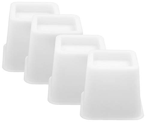 Kodxylytix 4 alzate per mobili, divani, letti, tavoli, sedie, colore bianco, 7,6 cm, 4 pezzi