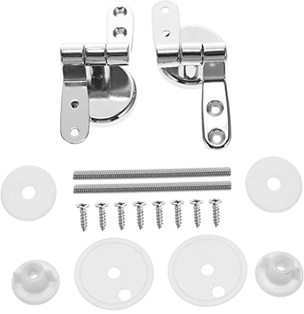 Gatuida Zinklegierung Wc Sitz Scharniere Mit Schrauben Inklusive Befestigung Schnellverschluss Ersatzteile Für Standard Toilettensitz Einfache Installation Langlebig Und Sicher
