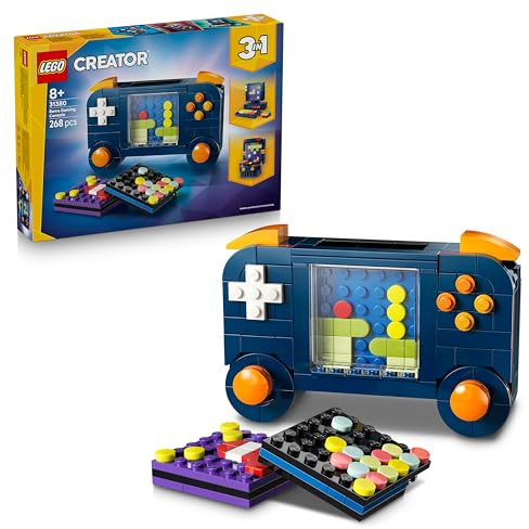 LEGO Creator 3-en-1 La Console de Jeu Rétro - Jouet de Construction Se Transformant en Borne d’Arcade ou Ordinateur avec Clavier & Souris - Idée de Cadeau Gaming pour Garçon ou Fille dès 8 Ans 31380