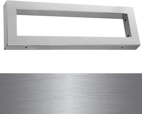 Wandkonsole Träger Regalhalter Waschtisch Platte Waschbecken Edelstahl Gebürstet 450x150x30 mm WK45EGB