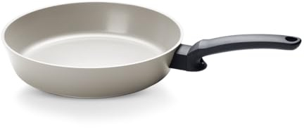 Fissler Ceratal® Evo Comfort Pfanne (28 cm, Warmgrau) – Made in Germany, Keramikpfanne hergestellt ohne PFAS/PTFE, CookStar® Boden, Induktion
