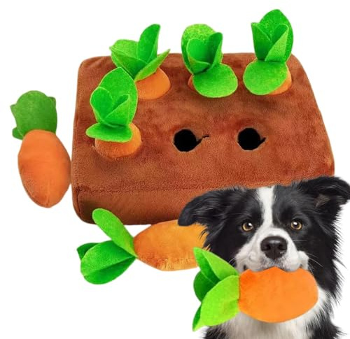 Schnüffelteppich Hunde - Karotten Hundespielzeug | Pull The Carrot Stofftier Backenzähne Spielzeug | Karotten Schnüffelteppich Für Kleine Mittlere Große Hunde Mentale Stimulation Ihres Hundes