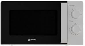 Origial Infinityheat Essential Microondas 20L 700W Blanco, 6 Niveles, Control Mecánico, Función Descongelar, Microondas Compacto para Calentar y Cocinar
