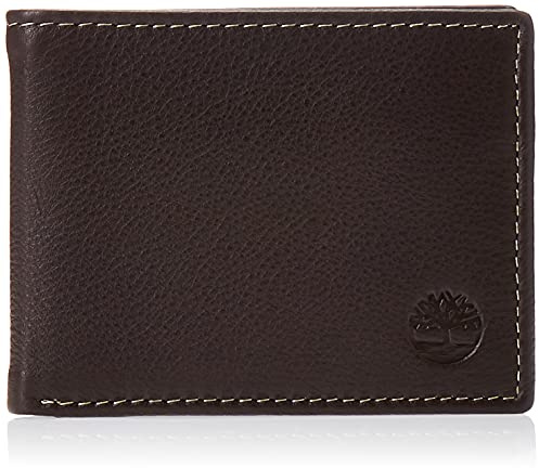 Timberland Herren Wellington Leather RFID Bifold Commuter Security Wallet Geldbörse