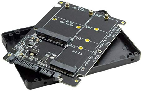 chenyang CY M.2 Msata SSD Adapter,2 in 1 Combo M.2 NGFF B-key B/M-key & Msata SSD to SATA 3.0 Adapter Converter Case Enclosure