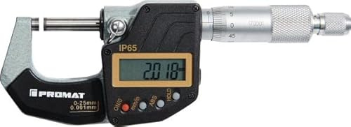 Promat Bügelmessschraube DIN 863/1 IP65 0-25mm dig.