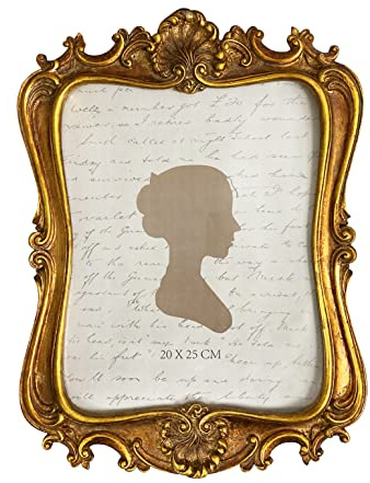 AELS 8x10 Inch Vintage Picture Frame, Elegant Antique Photo Frames with Glass Front, Photo Display, Tabletop Wall Hanging, Gift Ideas
