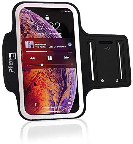 RevereSport iPhone 17/16/15/14/13/12/11 Running Armband. Premium Sports Arm Phone Case Holder for Runners, Exercise & Gym Workouts (6.1)