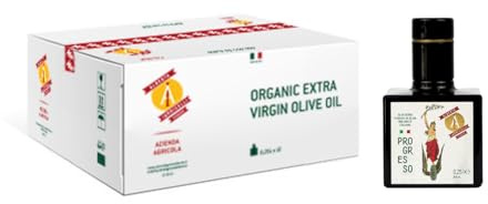 Alberta Iannicelli Olio Extra Vergine di Oliva Biologico Italiano – Estratto a Freddo Filtrato Fruttato Intenso - Sensazione di Piccante – Senza Pesticidi - 100% Made in Italy di Ceraso (250 ml x 12)