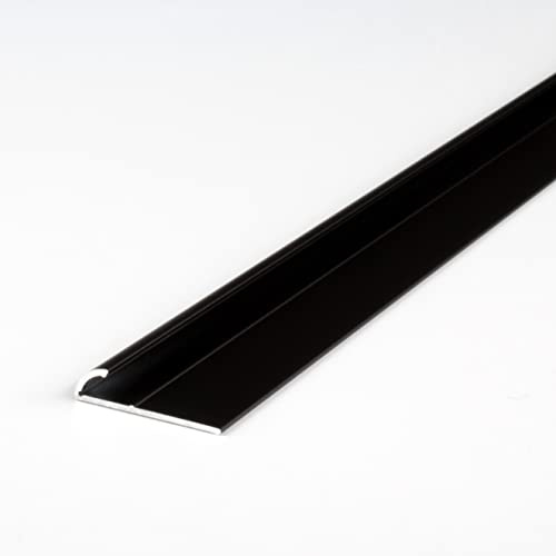 PROVISTON | Einfassprofil | Aluminium eloxiert | Bronze Dunkel | Breite 6 mm | Höhe 4 mm | Länge 1000 mm | Ungebohrt | Abschlussprofil | Einschubprofil | Abschlussleiste | Bodenprofil | 1 Stück