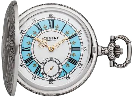 Regent Herren Taschenuhr Antik Savonnette 49 MM Mechanischer Handaufzug Arabische Zahlen P-724