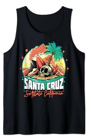 Santa Cruz CA Kalifornien Surfer I Santa Cruz Kalifornien Tank Top