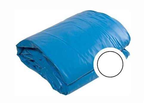 OKU Obermaier Poolfolie Rund blau Tiefe 0,90 m Folienstärke 0,40 mm überlappend ohne Biese, Farbe:blau, Größe:Ø 3.00 m