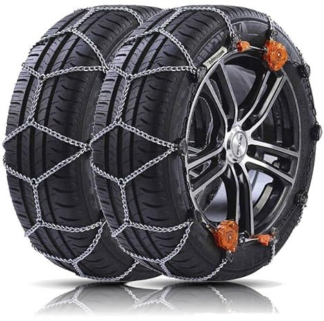 Weisenfels Schneeketten, 7 mm, Modell Sieben M45, Größe 245/45 R18, TÜV, CUNA und ONORM V5117, für Autos mit mittlerem und großem Hubraum