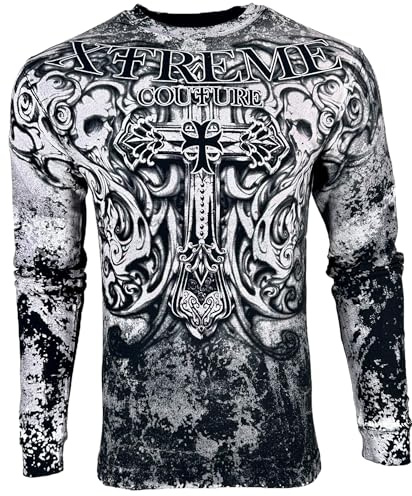 Xtreme Couture by Affliction Herren T-Shirt Hades, Schwarz, 4X-Groß