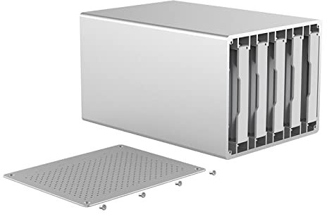 Hard Disk Box, 3.5 Inches 5 Bays USB3.0 To SATA3.0, with RAID Aluminum Hard Disk Dock, Support USAP Acceleration Protocol, Support RAID0,1, JBOD Mode, Support System Windows, MAC, Linux