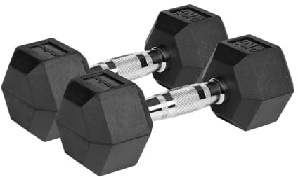 Rebel Hanteln Gusseisen Gummierte HEX 2x8kg RBA-2325-08