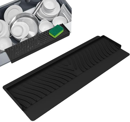 Protezione per lavello da cucina, Protezione per bordi del lavello | Paraspruzzi per lavello da cucina in silicone | Proteggi lavello cucina, lavello bagno, proteggi bordi lavello cucina e b