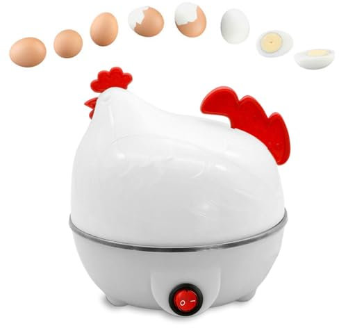 Chaudière À Oeufs - Cuiseur À Vapeur Rapide En Forme De Poulet D'une Capacité De 7 Œufs, Braconnier À Œufs Électrique | Cuiseur À Œufs Rapide, Chaudière À Œufs, Cuiseur À Œufs À Vapeur
