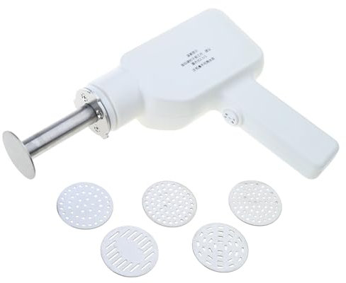 Hkfgdjdl Máquina de pasta, máquina eléctrica de pasta fácil de llevar, dispositivo eléctrico para hacer pasta de acero inoxidable 304