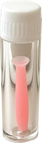 Silicone Contact Lens Remover Tool, Ended Plunger for Soft and Gas Permeable Lenses, Gentle Suction Cup with Anti-Slip Grip, Portable Case