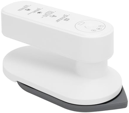 Bewinner Fer de Voyage pour Vêtements, Mini Machine à Repasser électrique Portative, 3 Réglages de Température, Cuiseur Vapeur Portable 2 en 1 à Usage Sec et Humide pour les Voyages en