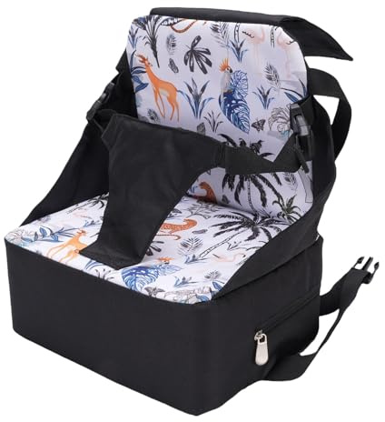 Asixxsix Asiento Elevador de Viaje para bebé, Asiento Elevador Portátil Plegable para Niños Pequeños con Material Impermeable para Uso en Mesa de Comedor
