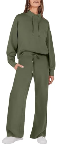 Tuta per Casa Donna Outfit da Aeroporto Comodi Donna Pantaloni Tuta Leggeri Sportivi Pigiami Due Pezzi Completo Estivo in Multicolore L