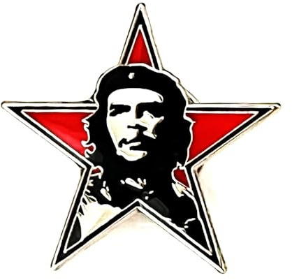 Che Guevara - 10 pines esmaltados de estrella roja, 26 mm, pin de solapa de metal, 3 g