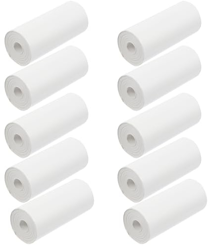 CAXUSD Carta Termica per Macchina Fotografica Istantanea Ricarica di Carta Fotografica 57Φ25Mm Confezione da 10 Pezzi Compatta e Leggera Forniture per Fotocamere Istantanee Portatili
